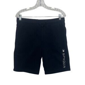 Spyder Boys Athletic Shorts Kids XL 18/20 Black Cotton Blend